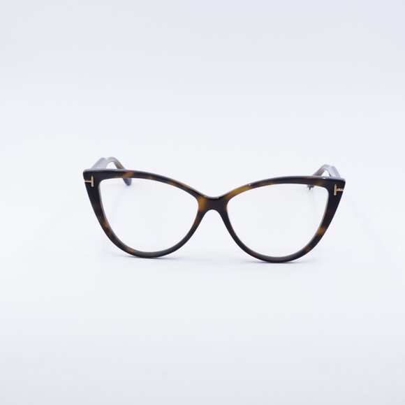 Tom Ford FT5843-B 052 Eyeglasses Dark Havana 56mm Cat Eye Frame - Picture 4 of 10